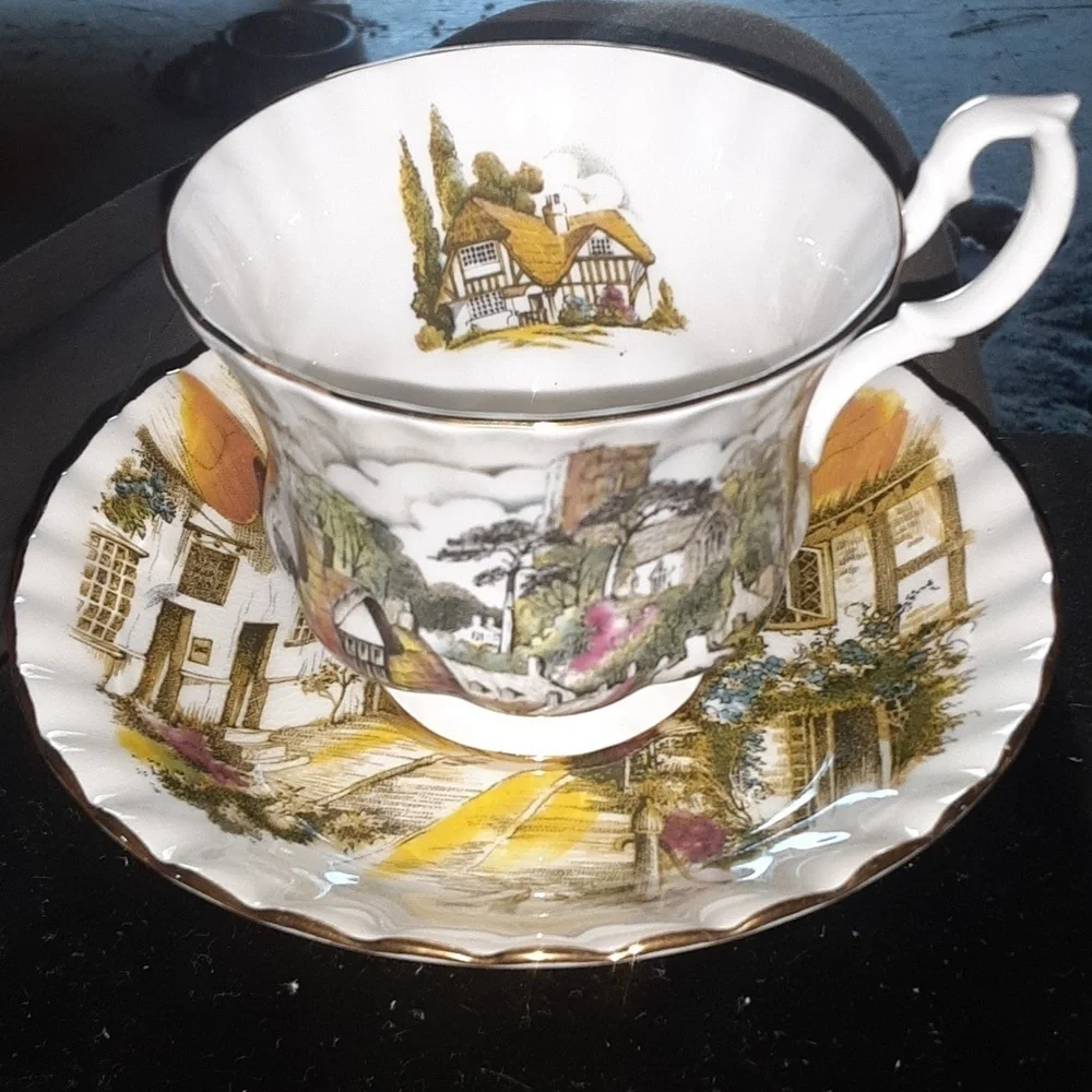 Scenic Teacup and Saucer Set